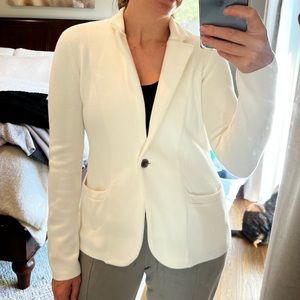 J Crew sweater blazer, cream, size XS